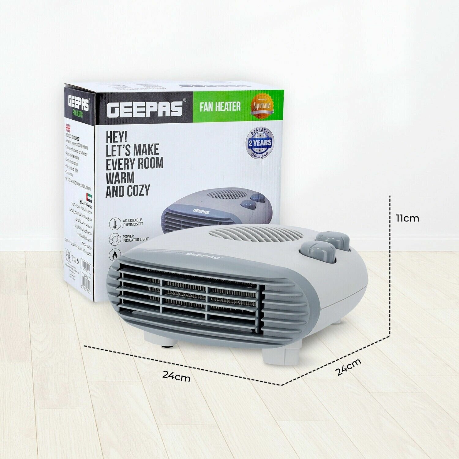 Geepas GFH9522 Fan Heater